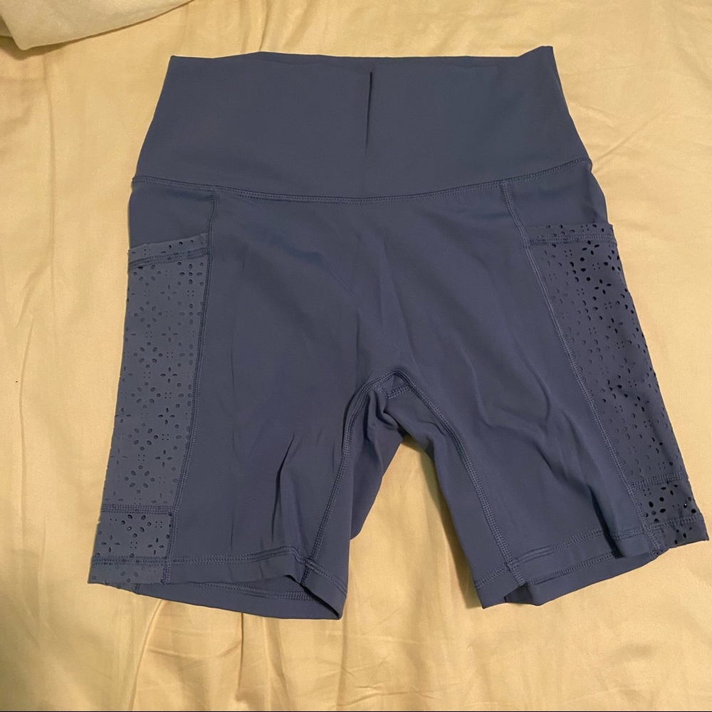 Aerie laser cut high waisted bike shorts